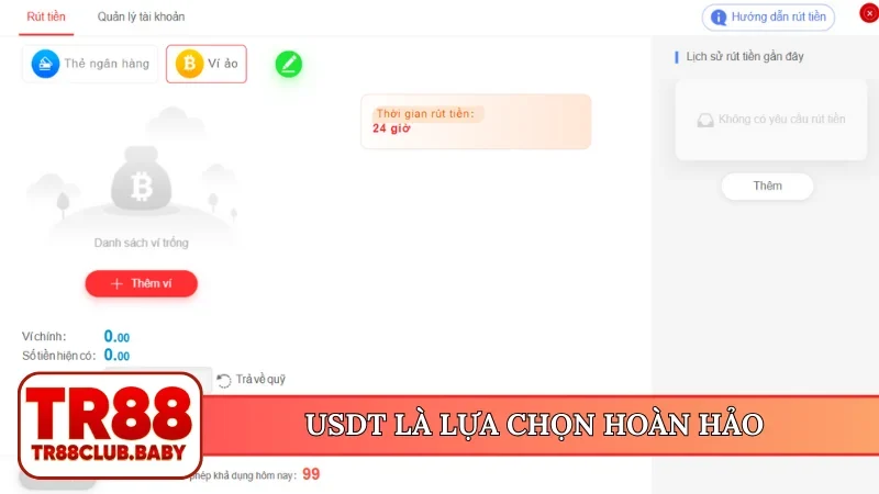 USDT là lựa chọn hoàn hảo