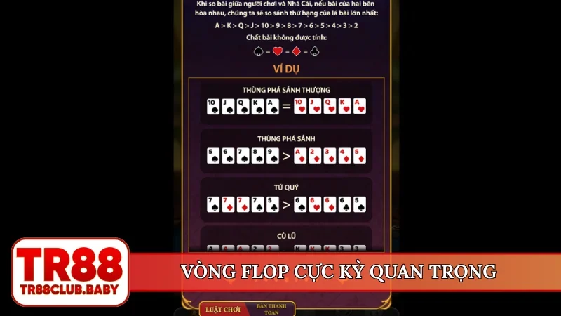 Vòng Flop cực kỳ quan trọng